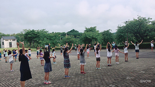 合宿ラジオ体操