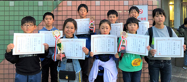 第58回全関東珠算競技大会入賞者